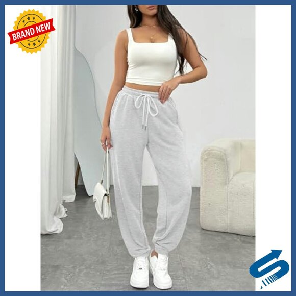 Women's Sweatpants Joggers Baggy Lounge Pants with Pockets - Picture 7 of 7